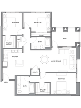 3F w/ Balcony 32-1333 32-1333 floor plan